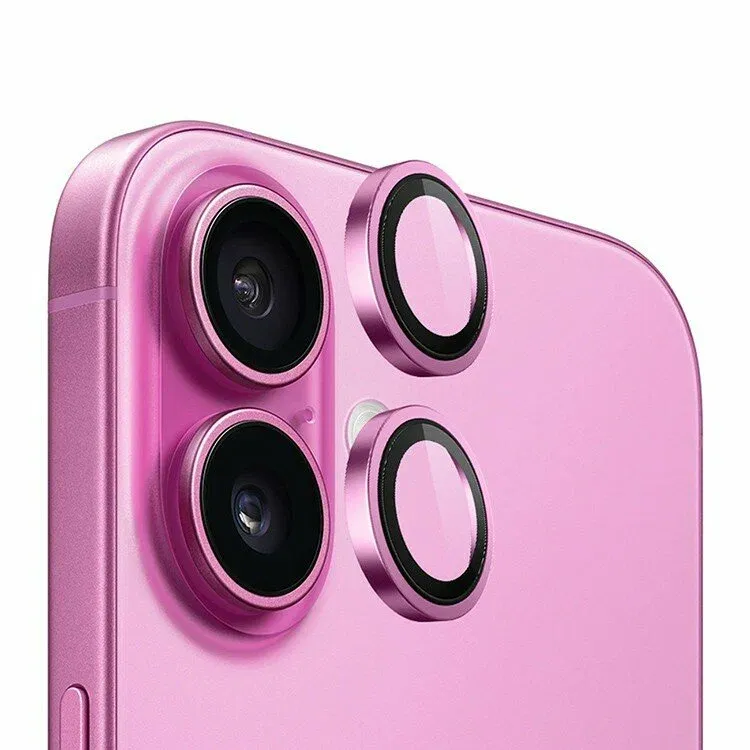 Защитное стекло на камеру для Apple iPhone 16 Plus Levelo pink Защитное стекло на камеру для Apple iPhone 16 Plus Levelo pink