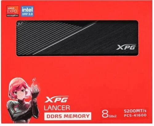 Оперативная память ADATA DDR5 8Gb 5200Mhz PC5-41600 Оперативная память ADATA DDR5 8Gb 5200Mhz PC5-41600