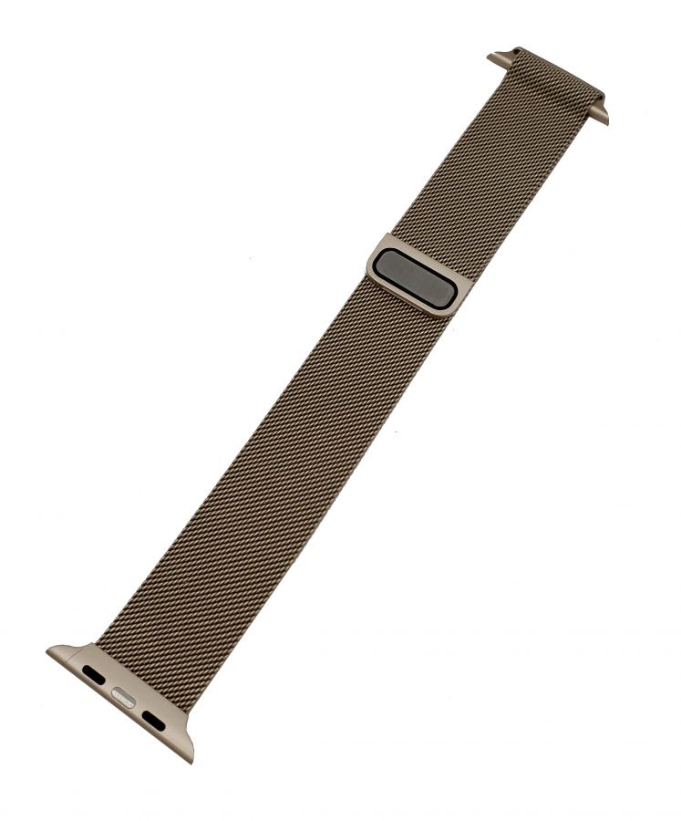Ремешок для Apple Watch 42мм металлический "полоски" серебристый