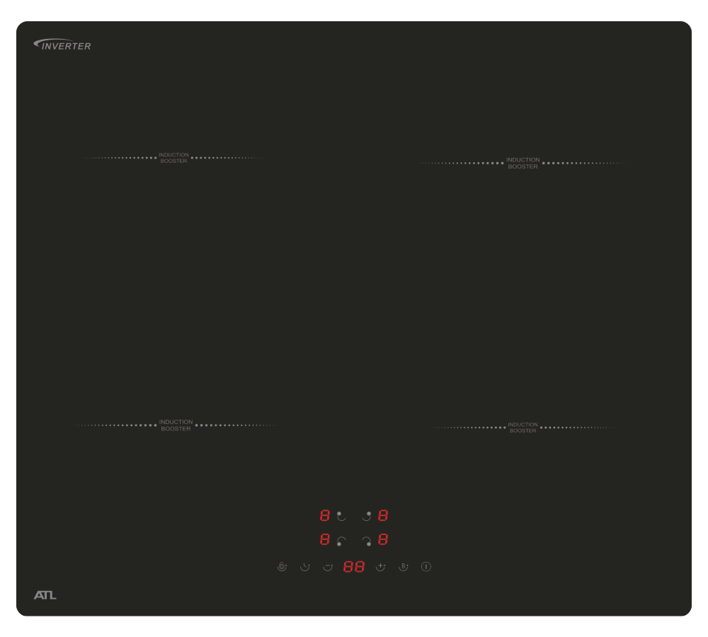 Варочная панель ATL 2KII64BBK Варочная панель ATL 2KII64BBK