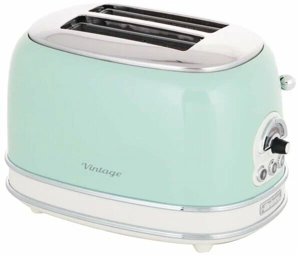 Тостер Ariete 155 Vintage 00C015514AR0 зеленый Тостер Ariete 155 Vintage 00C015514AR0 зеленый