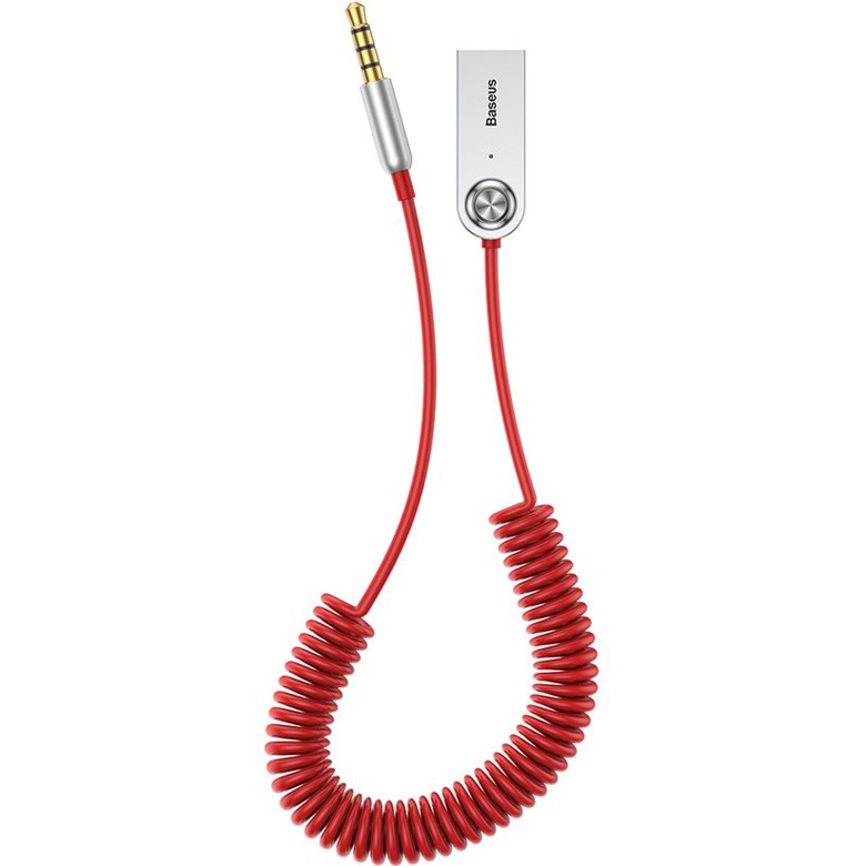 Переходник-адаптер Baseus AUX/USB-A (CABA01-09) красный Переходник-адаптер Baseus AUX/USB-A (CABA01-09) красный