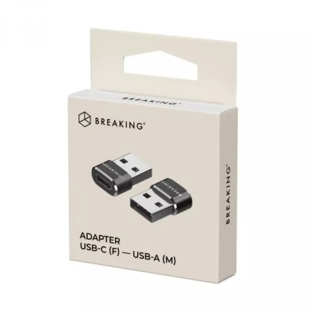 Адаптер-переходник Breaking USB-C/USB-A (24500) черный Адаптер-переходник Breaking USB-C/USB-A (24500) черный