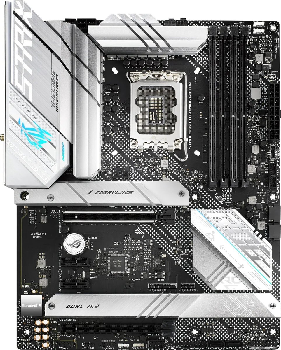 Материнская плата ASUS Rog STRIX B660-A Gaming WiFi D4 Материнская плата ASUS Rog STRIX B660-A Gaming WiFi D4