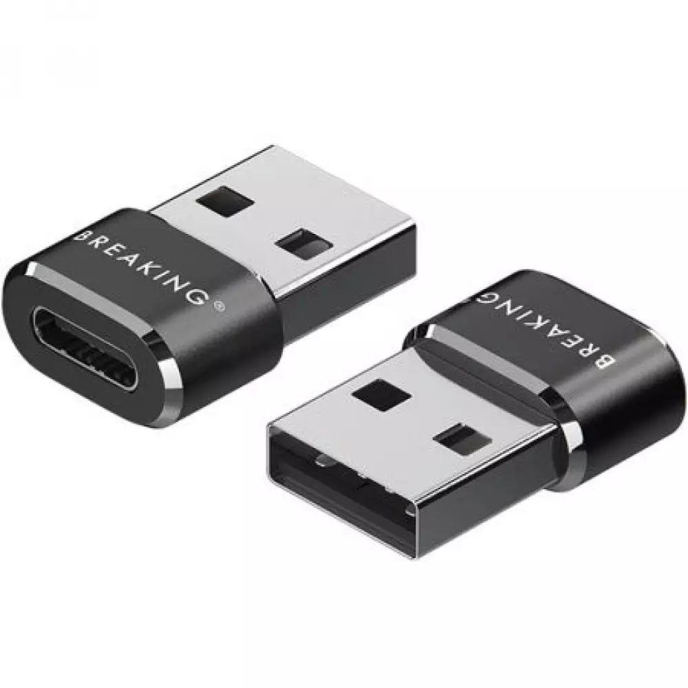 Адаптер-переходник Breaking USB-C/USB-A (24500) черный Адаптер-переходник Breaking USB-C/USB-A (24500) черный