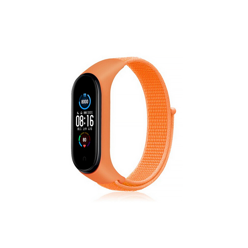 Ремешок для Xiaomi Mi Band 3/4/5/6 оранжевый Ремешок для Xiaomi Mi Band 3/4/5/6 оранжевый