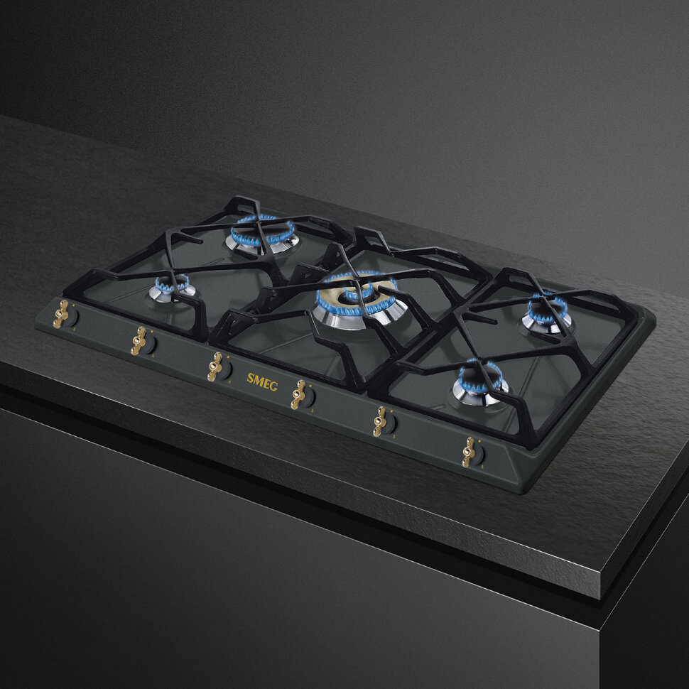 Варочная панель Smeg SRV896AOGH Варочная панель Smeg SRV896AOGH
