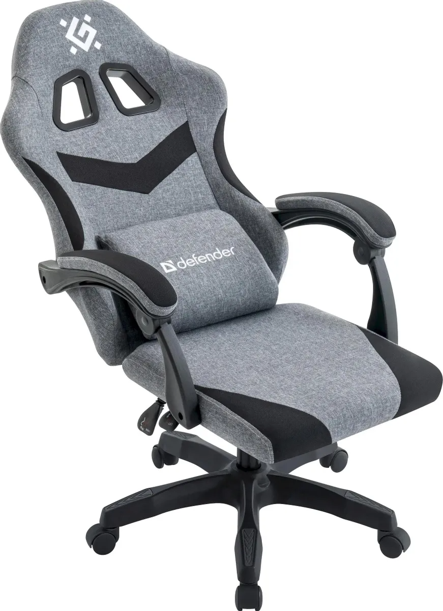 Кресло Defender Runa серый/черный Кресло Defender Runa серый/черный