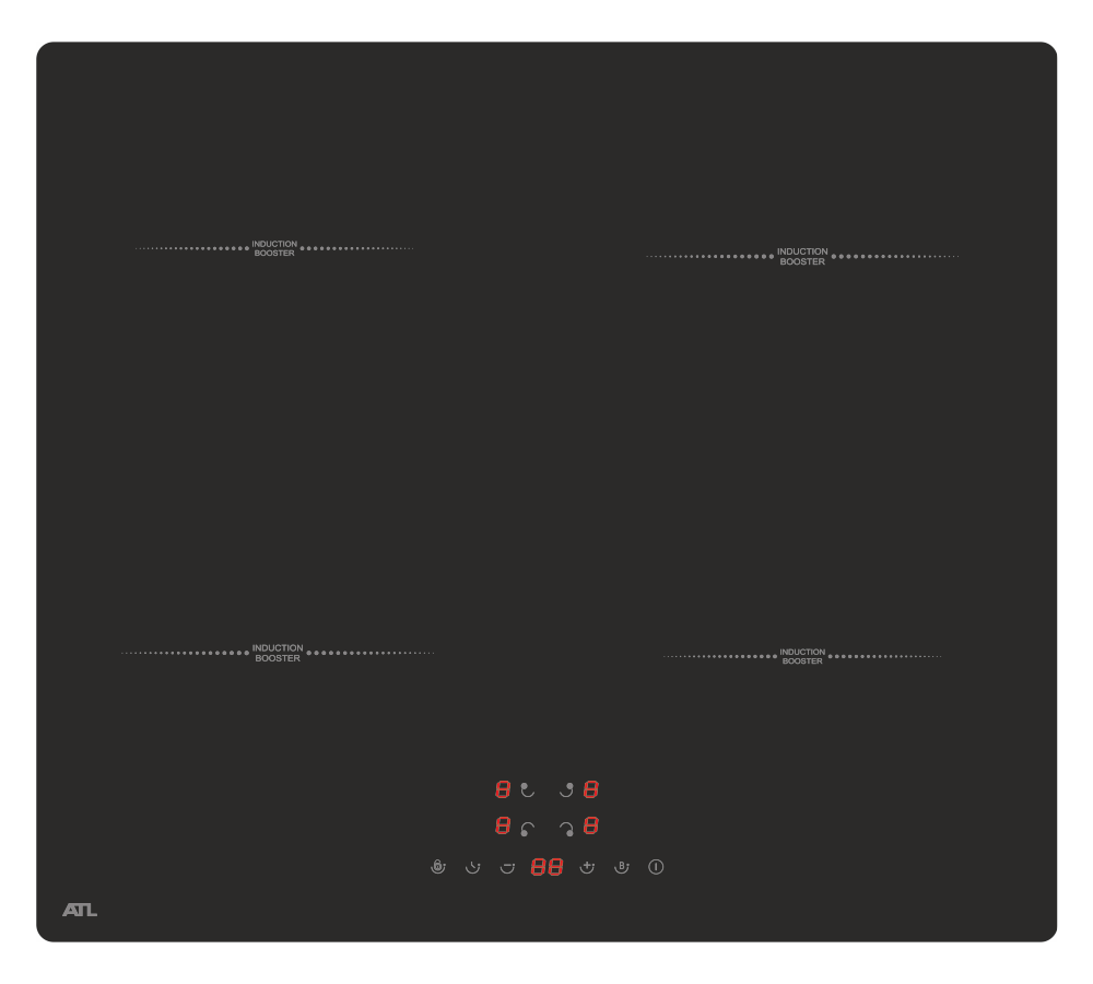 Варочная панель ATL 2KIO64BBK Варочная панель ATL 2KIO64BBK